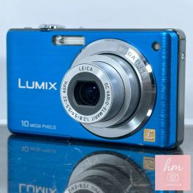 【美品】Panasonic LUMIX DMC-FS7 ブルー 1010万画素 光学4倍ズーム ライカレンズ おまかせiA スリム軽量 コンパクトデジタルカメラ パナソニック ルミックス