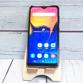 au Galaxy A20 SCV46 Black 本体 白ロム SIMロック解除済み SIMフリー B472896