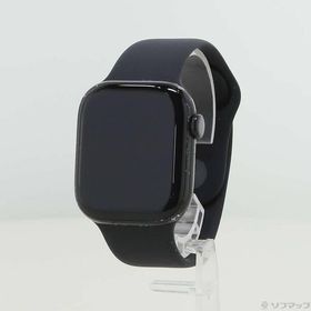 〔中古〕Apple(アップル) Apple Watch Series 10 GPS 42mm ジェットブラックアルミニウムケース ブラックスポーツバンド〔348-ud〕