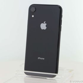 (中古)Apple iPhoneXR 64GB ブラック MT002J/A SIMフリー(258-ud)