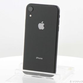(中古)Apple iPhoneXR 64GB ブラック MT002J/A SIMフリー(377-ud)