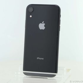 (中古)Apple iPhoneXR 64GB ブラック MT002J/A SIMフリー(198-ud)