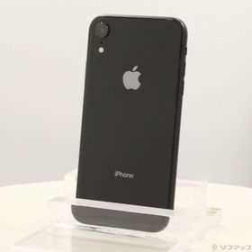 (中古)Apple iPhoneXR 64GB ブラック MT002J/A SIMフリー(352-ud)