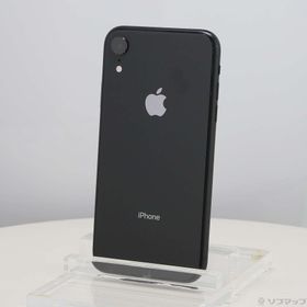 (中古)Apple iPhoneXR 64GB ブラック MT002J/A SIMフリー(377-ud)
