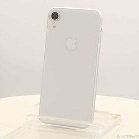(中古)Apple iPhoneXR 64GB ホワイト MT032J/A SIMフリー(377-ud)