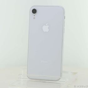 (中古)Apple iPhoneXR 64GB ホワイト MT032J/A SIMフリー(305-ud)