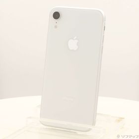 (中古)Apple iPhoneXR 64GB ホワイト MT032J/A SIMフリー(377-ud)