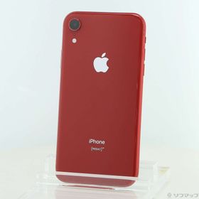 (中古)Apple iPhoneXR 64GB プロダクトレッド MT062J/A SIMフリー(348-ud)