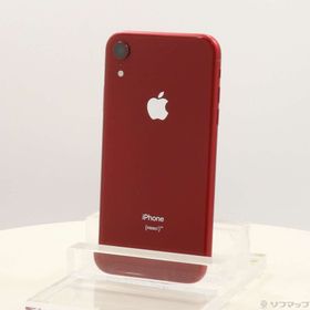 (中古)Apple iPhoneXR 64GB プロダクトレッド MT062J/A SIMフリー(198-ud)