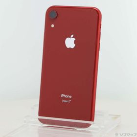 (中古)Apple iPhoneXR 64GB プロダクトレッド MT062J/A SIMフリー(198-ud)