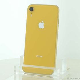 (中古)Apple iPhoneXR 64GB イエロー MT082J/A SIMフリー(198-ud)