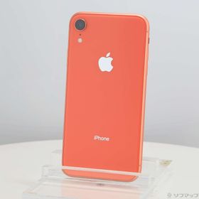 (中古)Apple iPhoneXR 64GB コーラル MT0A2J/A SIMフリー(262-ud)