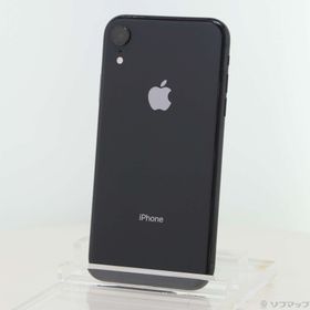 (中古)au iPhoneXR 128GB ブラック MT0G2J/A SIMフリー(198-ud)
