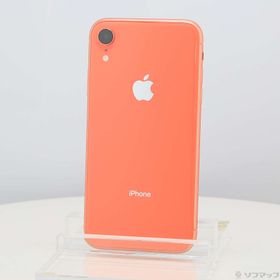 (中古)Apple iPhoneXR 64GB コーラル NT0A2J/A SIMフリー(352-ud)