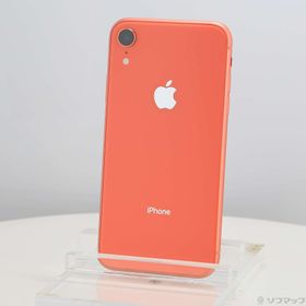 (中古)Apple iPhoneXR 128GB コーラル MT0T2J/A SIMフリー(348-ud)