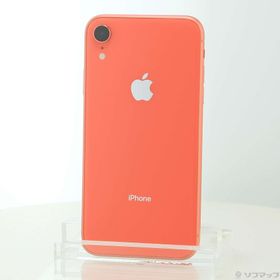 (中古)Apple iPhoneXR 128GB コーラル MT0T2J/A SIMフリー(352-ud)