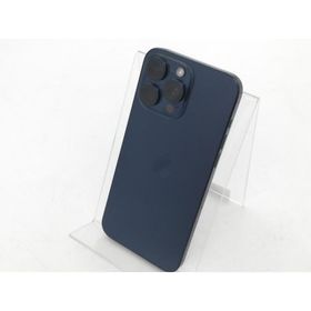 【中古】Apple docomo 【SIMフリー】 iPhone 15 Pro Max 256GB ブルーチタニウム MU6T3J/A【熊本】保証期間１ヶ月【ランクB】