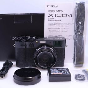 【約6,800回 美品】FUJIFILM X100Ⅵ ブラック 多言語対応モデル X100Ⅵ-B デジタルカメラ
