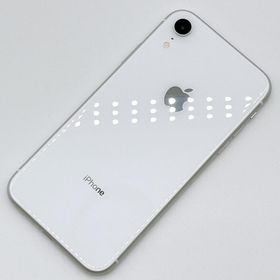 【中古A美品】iPhone XR 64GB SIMフリー ホワイト バッテリー交換済み100%