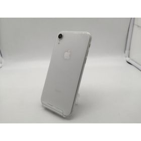 【中古】Apple 国内版 【SIMフリー】 iPhone XR 64GB ホワイト MT032J/A【OSU301】保証期間１ヶ月【ランクC】
