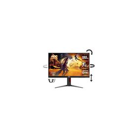 AOC(エーオーシー) 24G4/11 ゲーミングモニター ブラック ＆ レッド ［23.8型 /フルHD(1920×1080) /ワイド /180Hz］