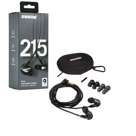 SHURE シュア SE215 (ブラック) 高遮音性イヤホン SE215-K-A