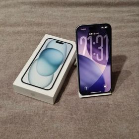 iPhone 15 256GB ブルー 本体 美品 箱あり SIMフリー