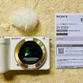 【美品】SONY ZV-E10 II ボディ ホワイト 白 ミラーレス一眼