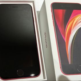 【極美品】iPhone SE2 RED (64GB) 本体・外箱・イヤフォン他