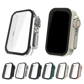 Xiaomi Smart Band 9 Active ケース カバー 強化ガラスガラスフィルム付き 全面保護 液晶保護ケース シャオミ スマート バンド9 アクティブ 単色/クリア