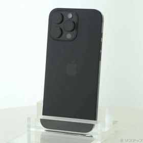 ソフマップ 〔中古品〕 iPhone16 Pro Max 256GB ブラックチタニウム MYWG3J／A SIMフリー【262】