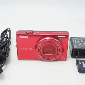 Nikon ニコン COOLPIX S6100 コンパクトデジタルカメラ スーパーレッド 260413n