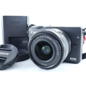 【美品】Canon ミラーレス一眼カメラ EOS M10 レンズキット(ブラック) EF-M15-45mm F3.5-6.3 IS STM