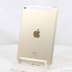 〔中古〕Apple(アップル) iPad mini 4 16GB ゴールド MK712J／A docomoロック解除SIMフリー〔377-ud〕