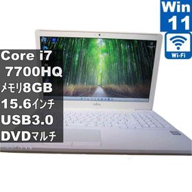 富士通 FMV LIFEBOOK AH50/C2【大容量HDD搭載】 Core i7 7700HQ 【Windows11 Home】 ／充電可／Wi-Fi／長期保証 [96757]