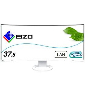 【新品・2営業日で発送】EIZO エイゾ EV3895-WT 37.5型 FlexScan ウルトラワイド曲面モニター アンチグレアIPS／疲れ目軽減 3840×1600～2160 スピーカー搭...