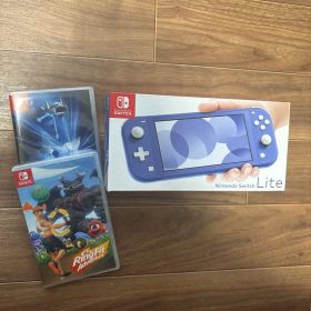 Switch Nintendo Lite ブルー本体 ソフト2本付