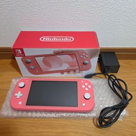 極美品 新品同様 Switch Lite 新品時画面フィルム コーラル 完品