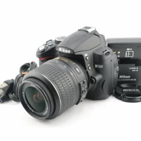★良品★ショット数595回★ニコン NIKON D5000 + AF-S DX NIKKOR 18-55mm F3.5-5.6 G VR 充電器付★ W0666＃5171