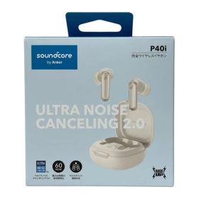ANKER (アンカー) Soundcore P40i サウンドコア ワイヤレスイヤホン A3955N21 ベージュ 家電/009