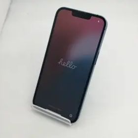 【中古】Apple au 【SIMフリー】 iPhone 13 128GB ブルー MLNG3J/A【広島本通】保証期間１ヶ月【ランクB】