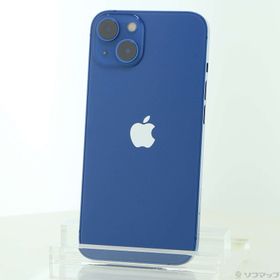 (中古)Apple iPhone13 128GB ブルー MLNG3J/A SIMフリー(377-ud)