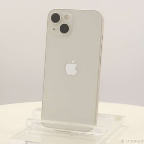 (中古)Apple iPhone13 128GB スターライト MLND3J/A SIMフリー(276-ud)