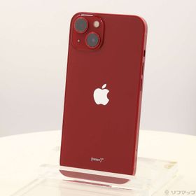 (中古)Apple iPhone13 128GB プロダクトレッド MLNF3J/A SIMフリー(344-ud)