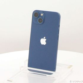 (中古)Apple iPhone13 256GB ブルー MLNM3J/A SIMフリー(377-ud)