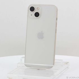 (中古)Apple iPhone13 128GB スターライト MLND3J/A SIMフリー (ネットワーク利用制限▲)(247-ud)