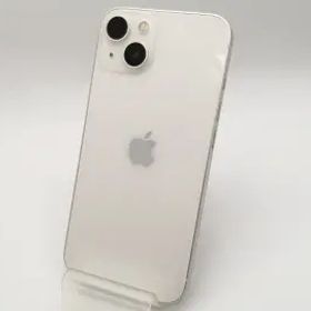 【中古】Apple au 【SIMフリー】 iPhone 13 128GB スターライト MLND3J/A【大須2】保証期間１ヶ月【ランクA】