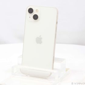 (中古)Apple iPhone13 128GB スターライト MLND3J/A SIMフリー (ネットワーク利用制限▲)(377-ud)