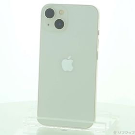 (中古)Apple iPhone13 128GB スターライト MLND3J/A SIMフリー (ネットワーク利用制限▲)(247-ud)