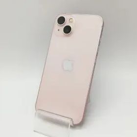 【中古】Apple au 【SIMフリー】 iPhone 13 128GB ピンク MLNE3J/A【府中ル・シーニュ】保証期間１ヶ月【ランクC】